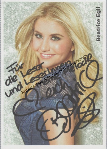 Autogrammkärtchen beatrice - autogrammkärtchen,
